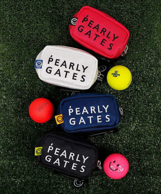 パーリーゲイツ Pearly Gates ロゴ刺しゅう 定番系ボールポーチ ゴルフウェア通販サイト Higuma Golf Store ヒグマゴルフストア